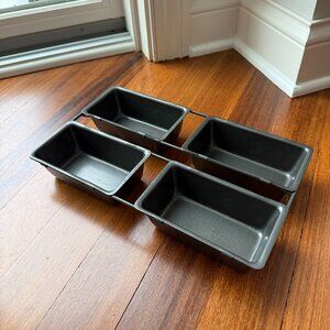 Vintage FiC Steel 4 Connected Small Loaf Bread Pans